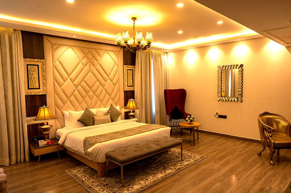 Luxury Suite view 1 - Interior of accommodation at Sri Janaki Mahal Trust